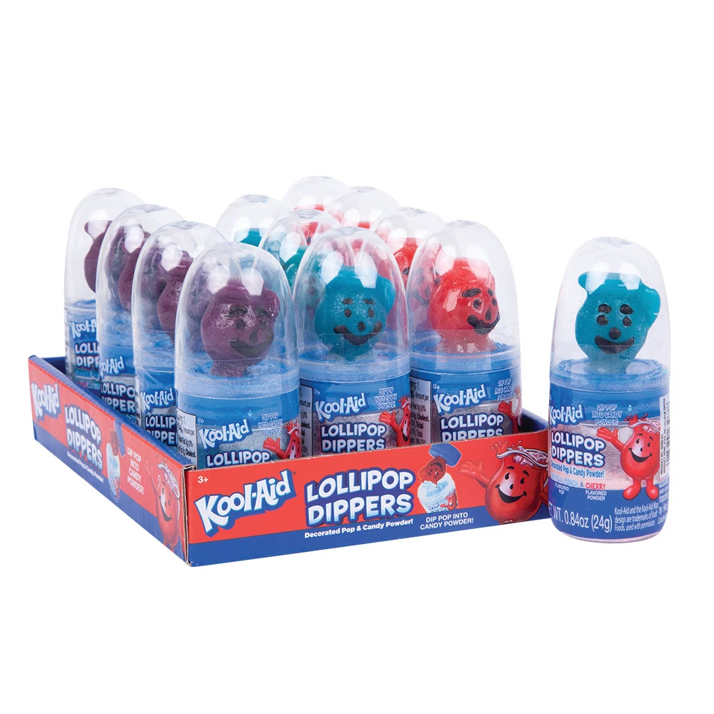 Kool-Aid Lollipop Dippers, Lollipops - Fruit flavor lollipops - BERFUD  American Food